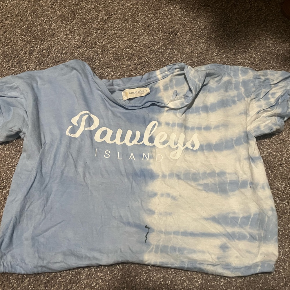 Blue Tie-Dye Pawleys Island T-Shirt